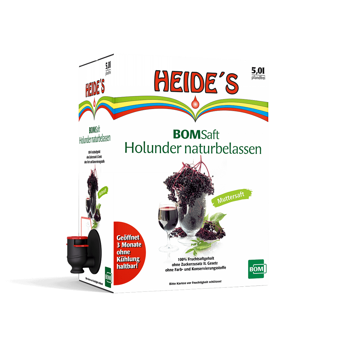 BOMSaft Holunder naturbelassen