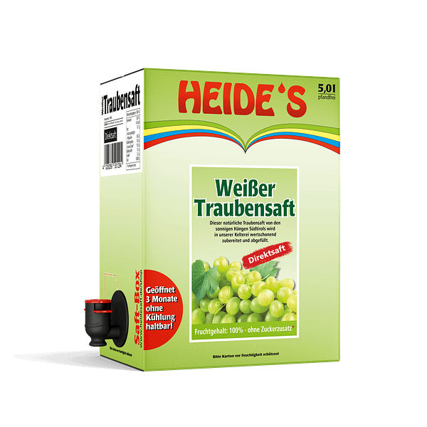 Weißer Traubensaft mit Muskateller